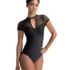 Ballet Rosa Nicolette High Neck Sweetheart Cap Sleeve Leotard