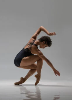 Ballet Rosa Valera Lasercut Floral Strap Tank Leotard