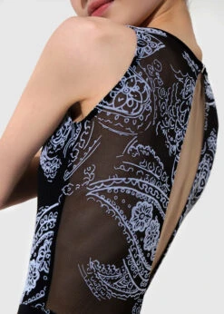 Nikolay Oda Paisley Mesh Tank Leotard -Capezio Shop nikolay oda paisley mesh tank leotard 2