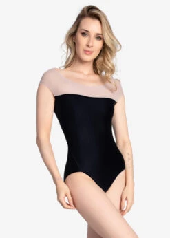 So Danca Alisha Skin Toned Mesh Cap Sleeve Leotard -Capezio Shop so danca alisha skin toned mesh cap sleeve leotard 1