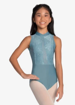 So Danca Clem Childs High Neck Lace Leotard