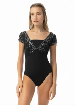 Suffolk Daphne Illusion Cap Sleeve Leotard