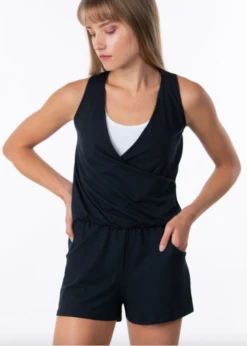 Suffolk Moonflower V Neck Romper